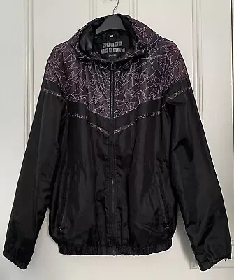 Buy URBAN SPIRIT Men’s Black Polyester Lightweight Hooded Jacket Mesh Lining Size L • 5£