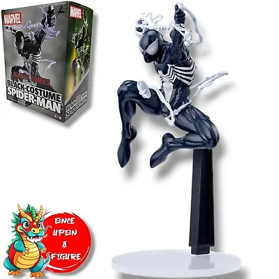 Buy Spider-man Black Costume Statue Figure Marvel Comics Luminasta Authentic Merch • 41.08£