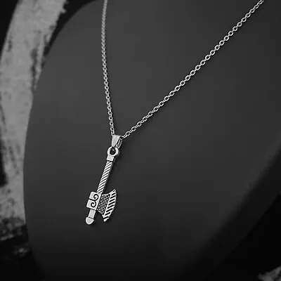 Buy Unisex Silver Odin Viking Cute Mini Axe Pendant Necklace Jewellery Gift UK • 3.99£