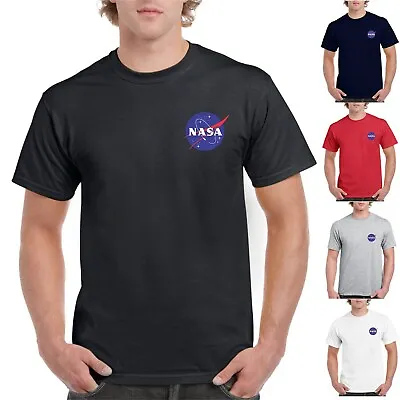 Buy NASA  T-SHIRT SPACE LOGO PRINT ASTRONAUT TRENDY GEEK MENS UNISEX 4 COLORS Top Te • 8.49£