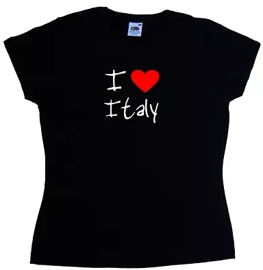 Buy I Love Heart Italy Ladies T-Shirt • 8.99£