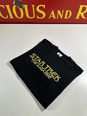Buy Vintage 1998 Star Trek Magazine Black T Shirt. Size L • 7.80£