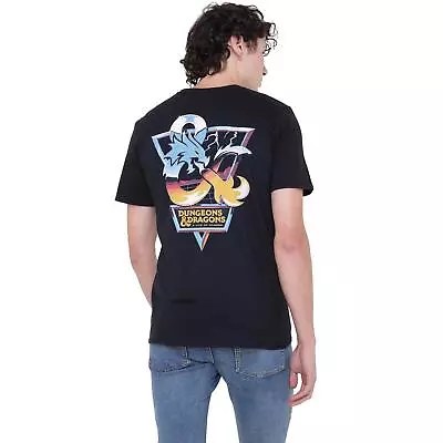 Buy Dungeons & Dragons Mens T-shirt Chrome Dragon DnD Tee S-3XL Official • 13.99£