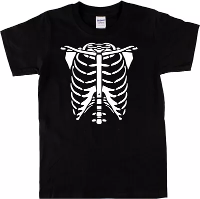 Buy Skeleton Ribcage T-Shirt - Halloween, S-XXL • 17.99£