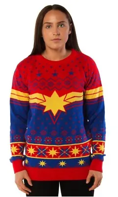 Buy XS 34  Chest Captain Marvel Avengers Endgame - Ugly Christmas Jumper Sweater • 33.99£