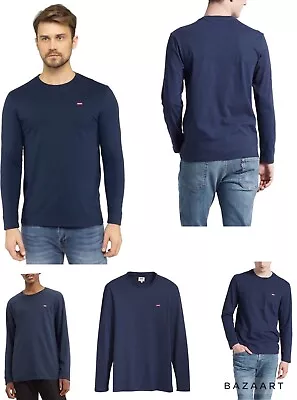 Buy Levis Men's Long-Sleeve Original House Mark Tee T-Shirt Round Crew Neck Jersey • 19.99£