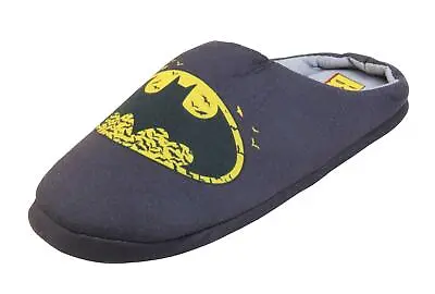 Buy Mens Slippers DC Batman Slippers Superhero Comfy Slip On Sliders Mule Slippers • 16.95£