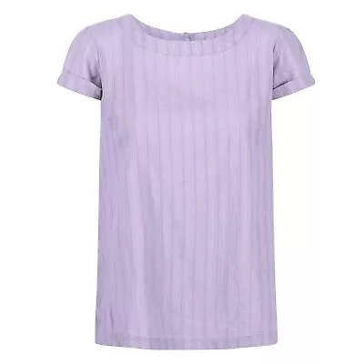 Buy Regatta Womens/Ladies Jaelynn Dobby Cotton T-Shirt RG7212 • 13.82£