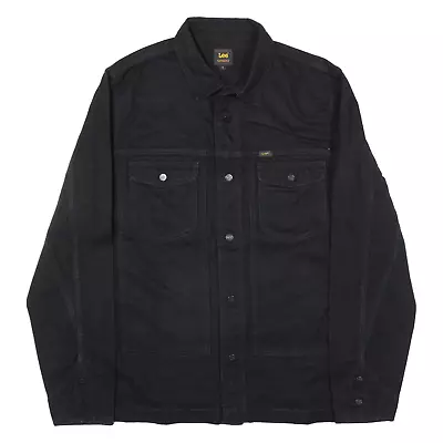 Buy LEE Lightweight Overshirt Mens Denim Jacket Black M • 41.99£