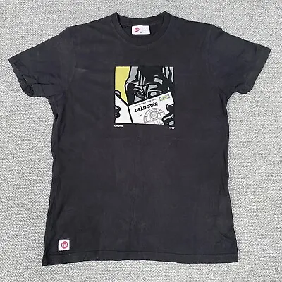Buy STAR WARS Chunk T Shirt Mens Medium Black Dead Star 1977 Short Sleeve Crew Neck • 12£