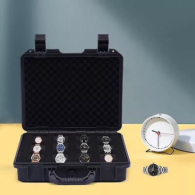 Buy 12-Slot Watch Travel Case Hard Shell Protection Organizer Jewelry Storage Box UK • 46.55£
