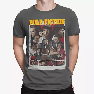 Buy Pulp Fiction T-Shirt Classic Poster Shot BRAND NEW Tee Official Print UK Seller • 9.99£