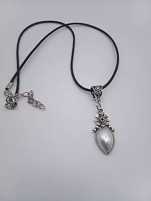Buy NEW Beautiful  White Teardrop Necklace Goth Pagan  Alternative Jewellery  • 3.95£