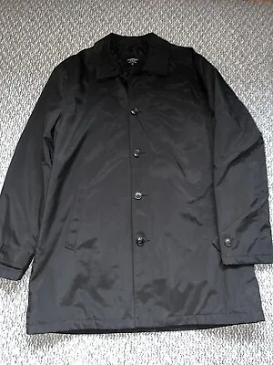 Buy Mens Cedarwood State Black Overcoat Pea Coat Size Large VGC Free Postage (Xxx) • 12.99£