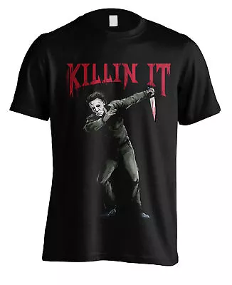 Buy Halloween Michael Myers Knife Pose Official Tee T-Shirt Mens • 15.99£