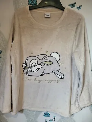 Buy Soft Cream Fleece Thumper Bunny Disney Pyjama Top, Size 16/18 • 1.99£