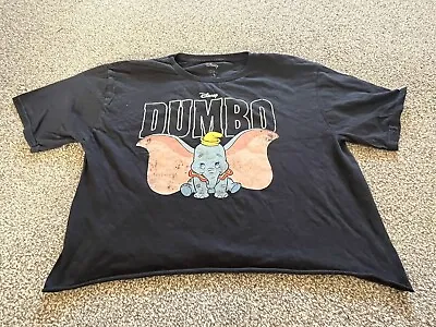 Buy VGC Girl's T Shirt New Look 915 Cropped Black Disney Dumbo Size L Excellent • 2.99£