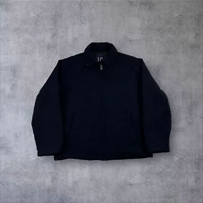 Buy GAP Men’s Wool Blend Jacket Coat Navy S/M • 19.99£