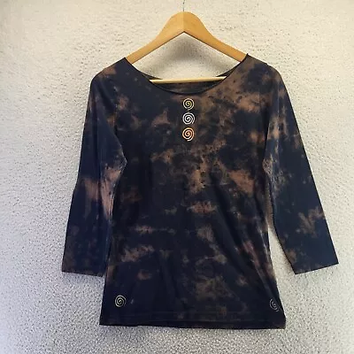 Buy American Apparel Collective Soul Spiral Shirt Womens XL Brown Tie Dye T-Shirt • 21.62£