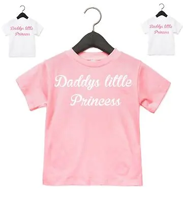 Buy Daddys Little Princess T-Shirt, Funny Gifts For Girls Daughter Birthday Idea • 7.99£