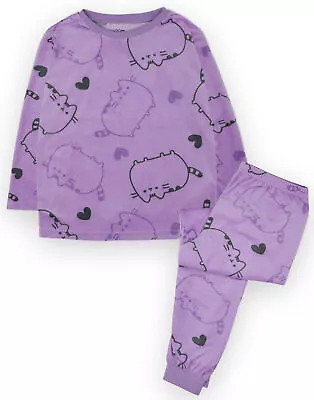 Buy Pusheen Purple Long Sleeve Long Leg Pyjama Set (Girls) • 17.95£