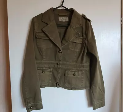 Buy Kids Khaki Military Style Jacket, Age 13, Denim/canvas 100% Cotton • 7.91£