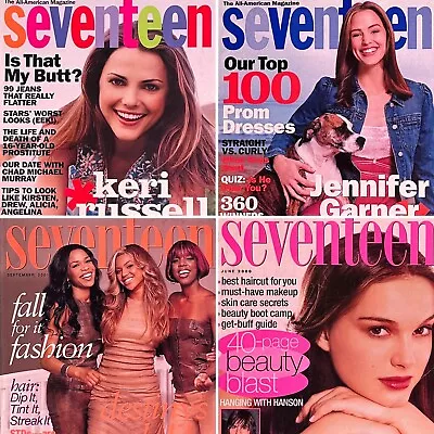 Buy [Lot Of 4] SEVENTEEN Magazines - Vintage Fashion Style Pop Culture Music 2000-02 • 70.40£