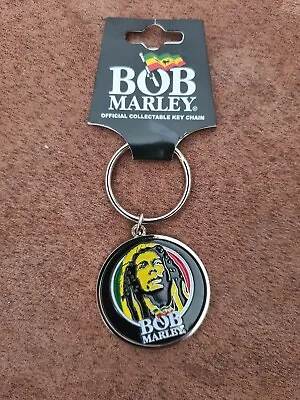 Buy Bob Marley Face Logo Metal Keyring Keychain - Raggae Music Merch • 4.99£