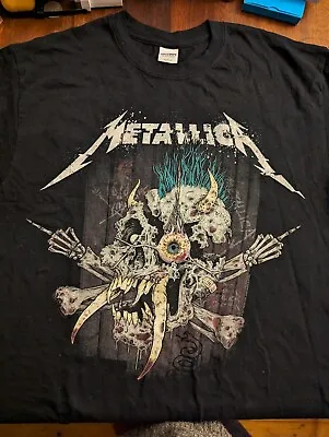 Buy Metallica European Tour 2017-18 World Wired Size M Mens T Shirt RARE • 15£