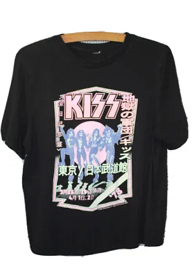 Buy KISS T-Shirt Small Womans Black 78 Tour Rock Heavy Metal Band VINTAGE STYLE   • 19.36£