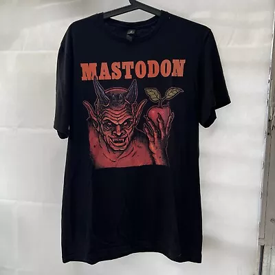 Buy Mastodon Band Shirt Black Size Medium Men's Double Sided Graphic Devil • 24.99£
