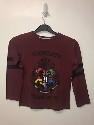 Buy Harry Potter Kids Hogwards Pyjama Top Size 8 Years Old • 10.50£
