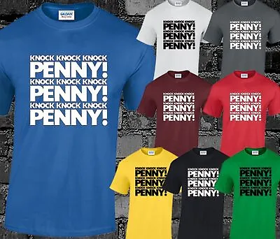 Buy Knock Knock Penny Mens T Shirt Bazinga Geek Nerd Sheldon Cooper Big Bang Theory • 7.99£