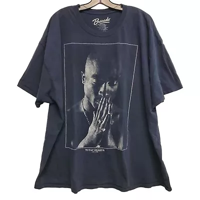 Buy 2PAC TUPAC Shirt Adult 3XL Black BRAVADO Hip Hop Rap Music Legend Merch • 17.84£