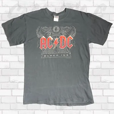 Buy ACDC Black Ice Band Merch Rock N Roll Men’s T-shirt M Vintage Graphic Print Tee • 18.57£