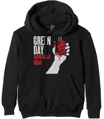 Buy Green Day American Idiot Black Pull Over Hoodie OFFICIAL • 28.69£