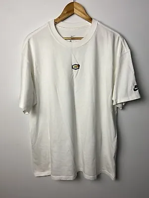 Buy Nike TN T-Shirt Tuned Air V1 Center Logo Casual Top Men’s Size Large Cream White • 24.79£