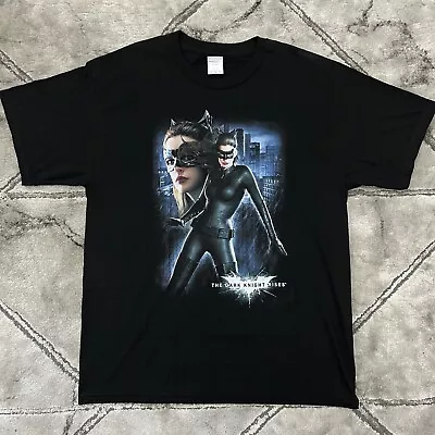Buy Batman Dark Knight Rises Catwoman DC Comics Movie Promo T Shirt - Size Large Y2K • 54.95£