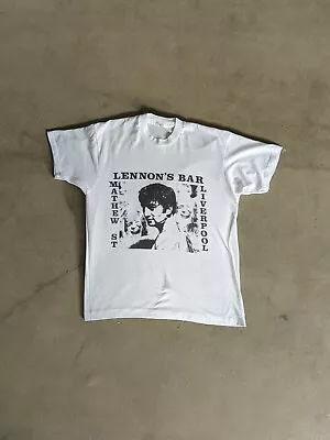 Buy Vintage John Lennon Bar Liverpool T Shirt Single Stitch XL • 49.99£