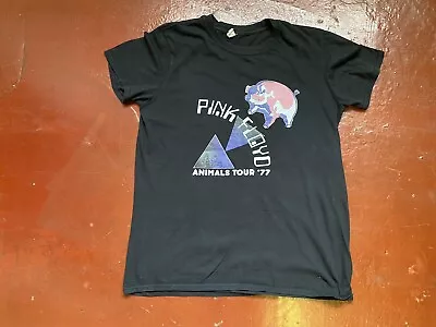 Buy Pink Floyd Animals Tour 1977 Vintage Style Print Rock Band T Shirt Size M • 20£