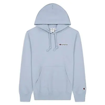 Buy Champion Men's Heavy Cotton Poly Terry Hoodie Sky Blue Retro Comfy Lounge New Og • 40.49£