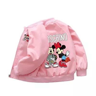 Buy 2024Spring Mickey&Minnie Kids Boys Girls Baseball Uniform Top Jacket Windbreaker • 11.99£