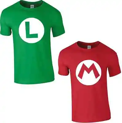 Buy MARIO Red LUIGI Green T- Shirt • 6.99£