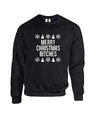 Buy Merry Christmas Bitches Xmas Jumper Sweatshirt Sizes S - XXL • 19.95£