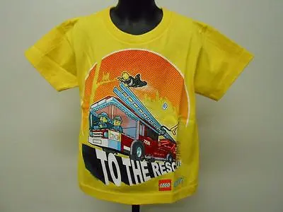 Buy NEW LEGO CITY FIREFIGHTERS RESCUE KID KIDS Sizes 4-7 T-Shirt • 3.06£