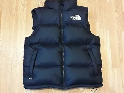 Buy The North Face Gilet Mens Medium Black Nuptse 700 Down Insulated Bodywarmer Vest • 120£