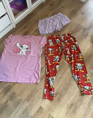 Buy Primark Pyjamas Snoopy Stitch & Garfield • 5.99£