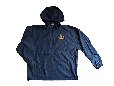 Buy Champion Ithaca College Waterproof Windbreaker Half Zip Jacket Mens XXL • 22.99£