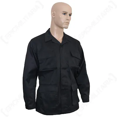 Buy US BDU Field Jacket - Black All Sizes Army Battle Dress Uniform Cotton Top • 25.95£