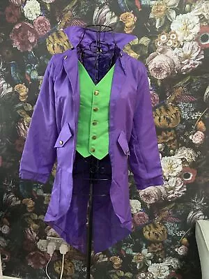 Buy Womens Fancy Dress Tailcoat Jacket The Joker Batman Size Small Brand New • 6£